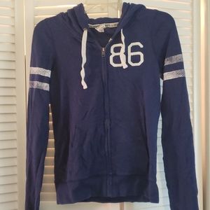 Zipup Blue Hoodie